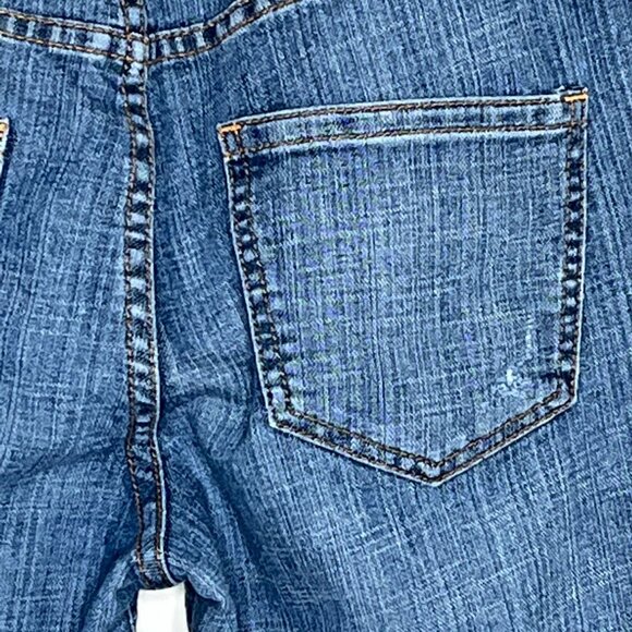 Chicos Platinum Straight Jeans Small Blue Denim Stretch - Picture 10 of 12